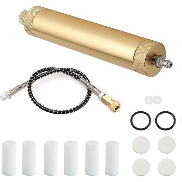 MENAYODA Luftkompressor Filter, Wasser und Ölabscheider Kompressor Wasserabscheider, Öl Wasserabscheider Regler, PCP Luftfilterpumpe