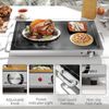 HOMCOM Electric Warming Tray with Adjustable Temperature for Parties Black