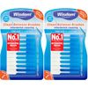 Wisdom Clean Between Fine Blue Brushes - Pack of 2, Total 40