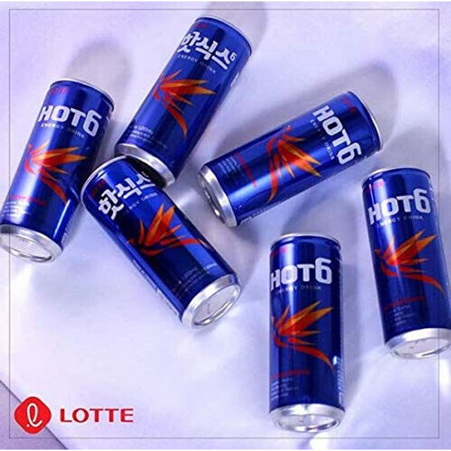 Lotte Hot6 Energy Drink HOT 6 Last Six Pack in the USA. Extinct Energy