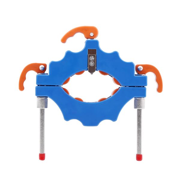 Round Adjustable Glass Cutter Wine Bottle Cutter Cutting Machine Jar DIY Kit Colour Optional (Blue)