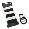 Twelve piece various colour tone elasticated hair ponio set. (Black & White)