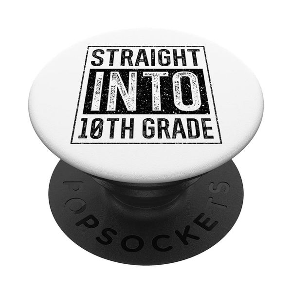 Welcome Back to School Straight In 10th Grade PopSockets mit austauschbarem PopGrip