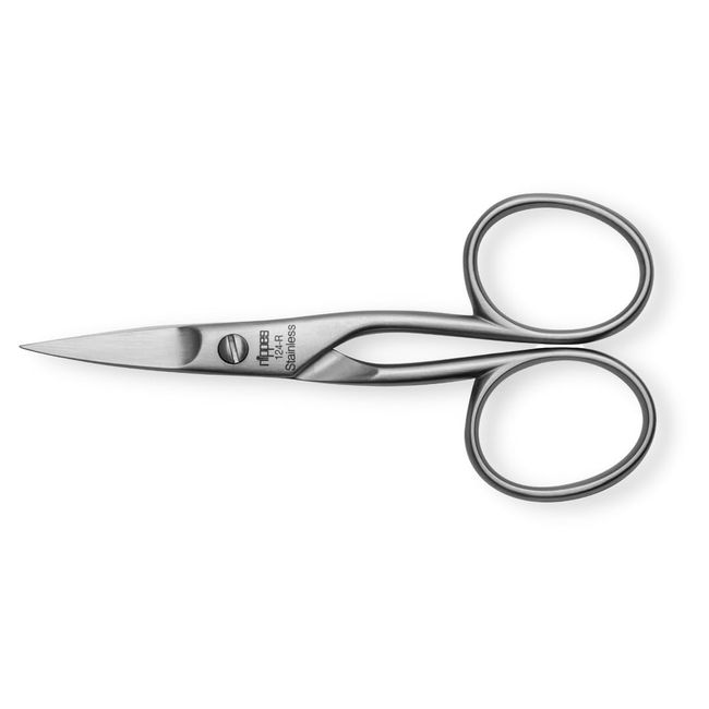 Nippes Solingen Nail Scissors for Manicure/Pedicure, Stainless Steel, 9 cm Length, for Finger and toenails, Nail Scissors from Solingen, Made in Germany 124R