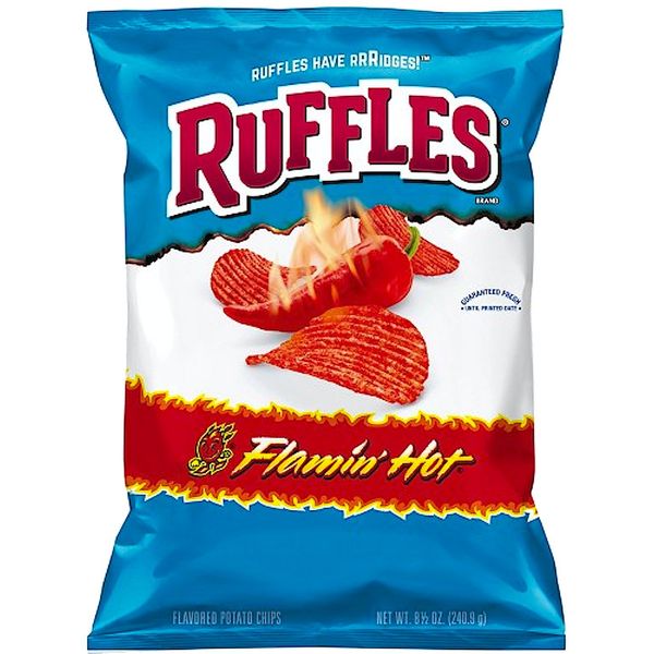 Ruffles Flaming Hot Potato Chips - 8.5oz Party Bag (1)