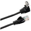 Goobay 94172 Cat 5E Patchkabel 1x 90° gewinkelt, U/UTP, Schwarz
