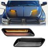 Dynamic LED Right &Left Hood Bezel Light Driving Lamp For Dodge Ram 1500 Classic