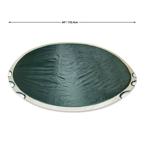 Foldable Leaf Collector -Pop-Up 360 Litre Green Polypropylene Leaf/Rubbish/Waste/grass clippings picker upper and Lawn/Yard sweeper Garden Bag holder - Complete with Garden gloves bonus