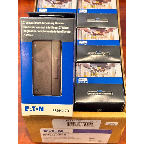 6 x Eaton  Z-Wave Smart * ACCESSORY * Dimmer Light Switch ORB Brown RF9642-ZDRB