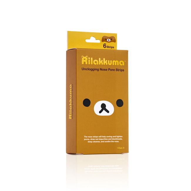 Rilakkuma Kawaii Nose Pore Strip Mask (5 boxes of 6 strips) San-X K-Beauty