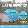 VILLEY 2Person Pop Up Tent Waterproof Camping Beach Tent Automatic Setup Instant