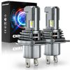 For Motorcycle H4 LED Hi/Lo Bulb Light Beam Front Super Bright Headlight M5
