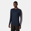 Helly Hansen Men's Lifa Stripe Crew Base Layer  Lightweight Thermal Top with Natural Stretch
