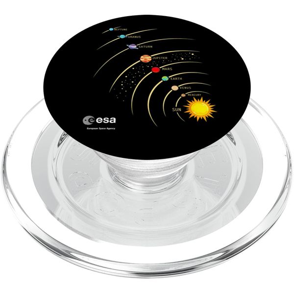 ESA Solar System Planets Sun Orbit PopSockets PopGrip for MagSafe