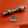 Tiazza 4Pcs Antique Brass Single Hole Drawer Handle Wardrobe Cabinet Pull Knob