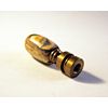 Lamp Finial-Natural Jasper Barrel-Aged Brass Finish