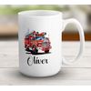 Shopagift Personalised Fire Engine Mug Brigade Firefighter White 15oz Large Gift Ceramic Cup