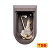 TSS Push Button Wall Mounted Key Safe - Outdoor Key Lock Box - 3 to 10 Digit Code Length - Easy Code Change - Keysafe - Key Holders for the home - Key Lock Box