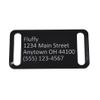 Dog Cat Pet Custom Collar ID Tag Laser Engraved Slide Silent