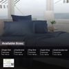 Deep Fitted Bed Sheets Easy-Care Non-Iron Percale 10'' / 25CM Fitted Sheet, King - Purple
