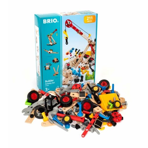 BRIO Builder Activity Set (210 pieces) for ages 3 and up (carpenter tool play toy educational toy) 34588