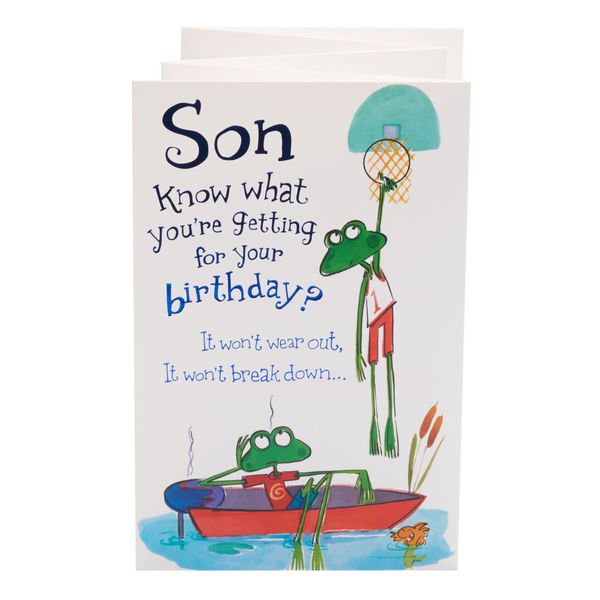 UK Greetings Birthday Card for Son - Fun Fold Out Design