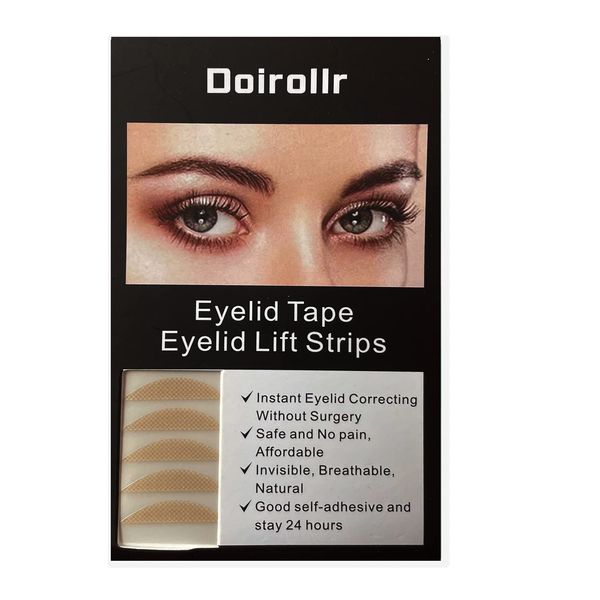 Eyelid Tapes, 288pcs 5MM size Self-adhesive, easy to apply make-up after eye charm on. Breathable, waterproof, naturally 48h stay, for all skin colours, great make up tool