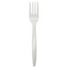 Karat PP Plastic Medium-Heavy Weight Forks Bulk Box - White - 1,000 ct, U2010W