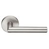 Emtek Privacy, Disk Rosette, Stuttgart Lever, Brushed Stainless Steel, RH
