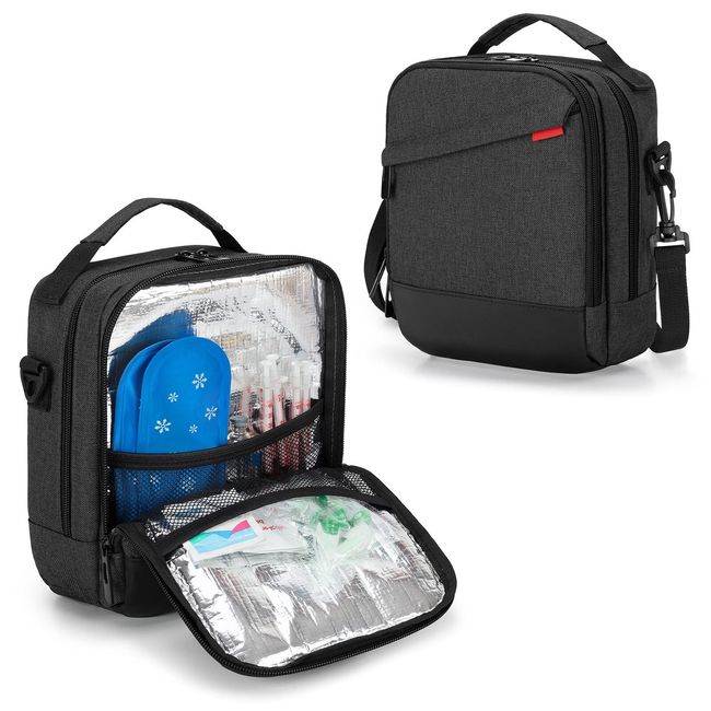 Insulin Cooler Travel Case, Diabetic Medication Organizer Bag with Shoulder