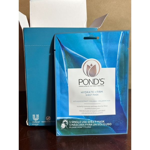 (Box of 20) Pond's Hydrate & Firm Single Use Sheet Face Masks