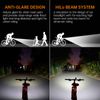 RAVEMEN PR2400 Bike Front Light OLED Bicycle Head Lights Rechargeable Wireless