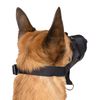 TRIXIE Nylon Ribbon Muzzle, Training, XL-XXL, Black, Dog