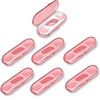 High Toughness Professional Toothpicks Sticks Dental Floss Picks 20 Picks Threader Flosser with 2 Storage Cases, flossing for Family,Hotel,Travel (7 Girly Pink)