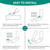 Gutter Downspout Flip-Up Hinge, Gutter Extension 8-Pack Downspout Hinge