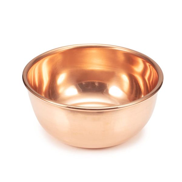 YINOX Bowl Made of Copper Bowl - Salad Bowl - Fruit Bowl - Metal Bowl - Offering Bowl - Serving Bowl - Decorative Bowl