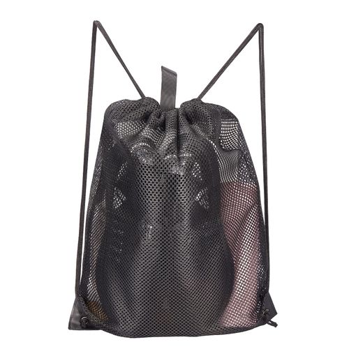 HAOGUAGUA 2-PACK Mesh Drawstring Bag, Mesh String Bag for Gym Laundry Seashell and Beach finds, Mushroom Hunting Bag