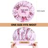 10PCS Satin Bonnets for Black Women, Large Braids Bonnet Wide Band Hair Bonnets