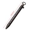 PUOSUO Six-Edge Solid Signature Pen, Bolt Action,EDC Pocket Pen, Brass (Black)