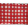 Thin Vinyl Tablecloth 52"x70" Oblong, RED & WHITE BUFFALO CHECKERED, AAC