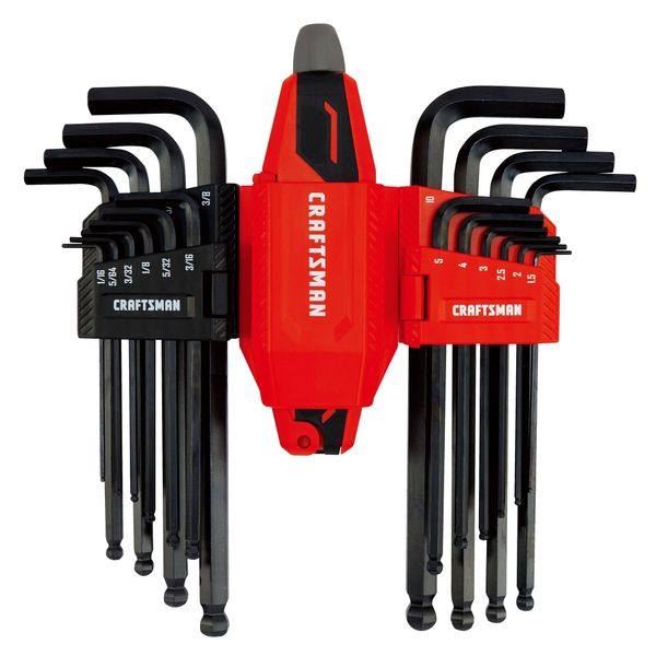 CRAFTSMAN Universal L-to-T Allen Wrench Hex Key Set, 20 Piece (CMHT26028)