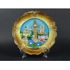 Wood Style Decorative Plate Detailing London Skyline: Big Ben, Tower Bridge and London Eye etc (Medium Ornate)