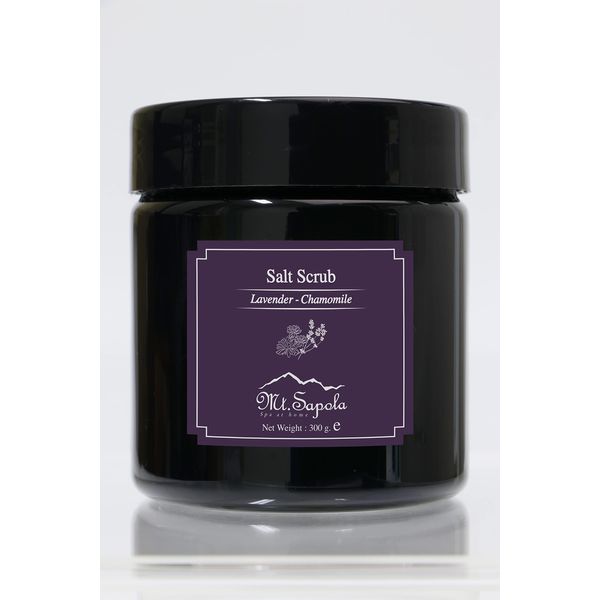 Mt.Sapola Salt Scrub Body Cream, Lavender Chamomile, 9.1 oz (270 g)