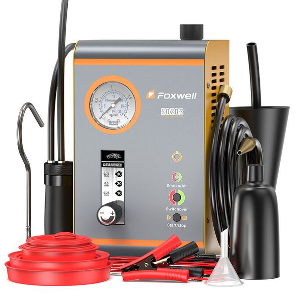 FOXWELL SD203 Car EVAP Smoke Machine Diagnostic Tool Vacuum Leak Detector Tester