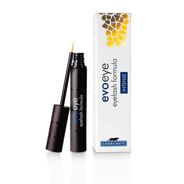 EVOBEAUTÉ evoeye Eyelash Formula INTENSE 1 ml I Wimpernserum mit intensiv-Booster für lange & volle Wimpern in 8-12 Wochen