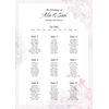 Canvas Wedding Seating Table Plan + Welcome Poster - With Hanging frame - Various Designs - A2+ (482x610mm) Large