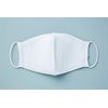 Cool touch feeling! Sweat absorbent and quick-drying, UV face cover 2 piece mask type white