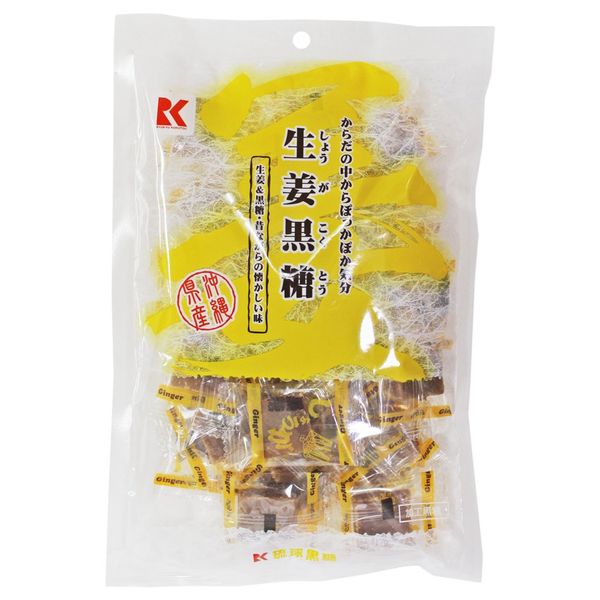 Ryukyu Kokuto Ginger Brown Sugar, 4.1 oz (115 g) x 3 Bags