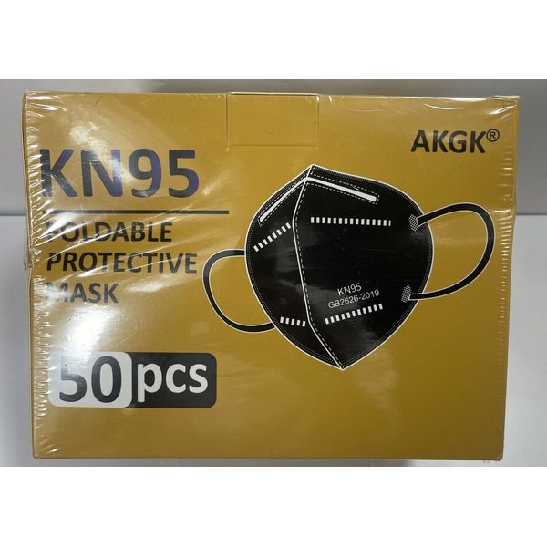 akgk KN95 Face Mask 50 PCS, Breathable Protection Masks, Individually Wrapped, 5