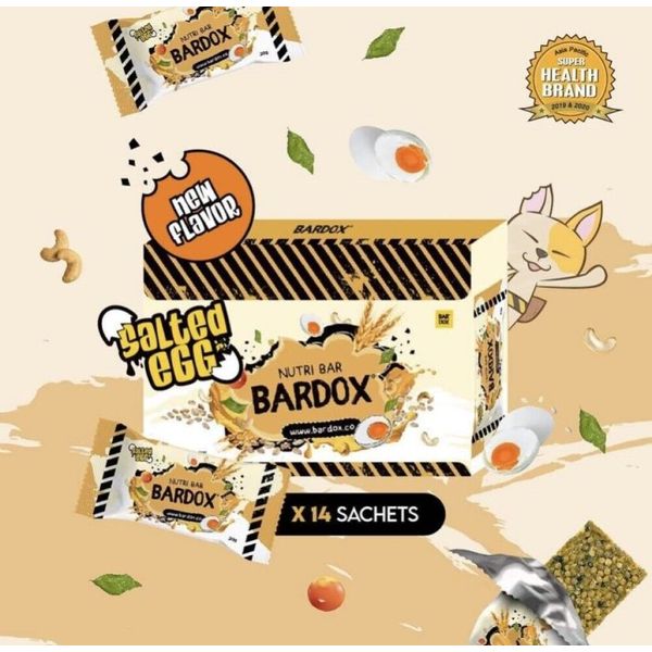 8 Box Bardox Nutri Detox Bar Meal Replacement Salted Egg + 1 Gano Classic Sacs